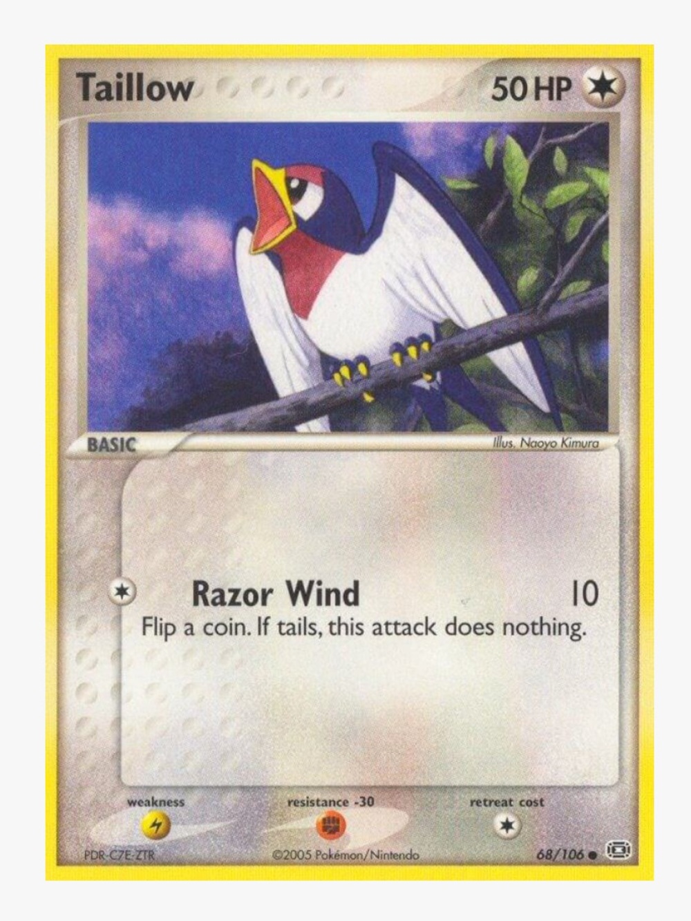 Taillow EX Emerald Pokemon Trading Card